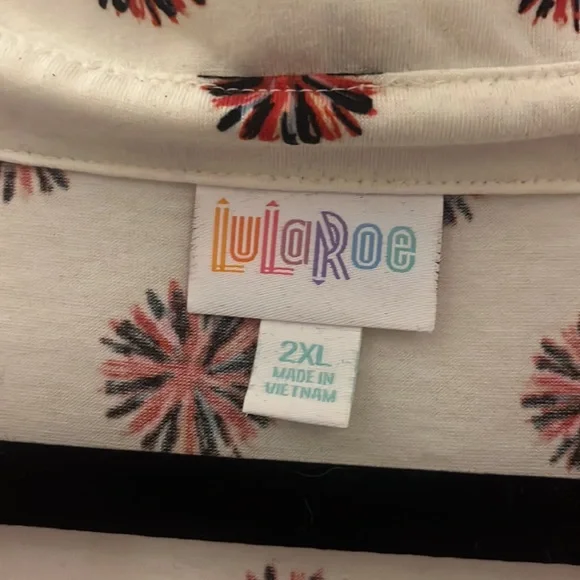 Lularoe Valentina knit button up shirt with button up sleeves size 2XL - Picture 2 of 4